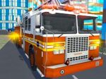 Simulator de conducere pentru salvarea camionului de pompieri din oraș
