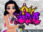 Graffiti cool cu prințese